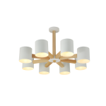 Pendant light LED Series – Model 74638/8 (White + Wood)