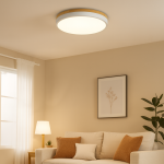 CEILING LIGHT MODEL 2536 (White+Wood) 24W - Image 2