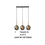 Smokey Orbit Trio Pendant - Image 3