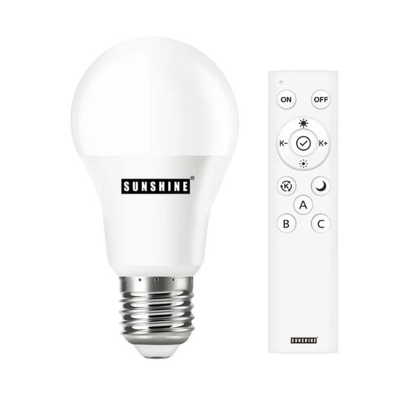 2212025 (13) Sunshine LED 8W (LRGA) Bulb With Remote - Image 1