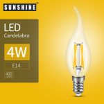 Sunshine LED 4W (LCANTG) E14 Bulb - Image 4
