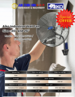 AIKO INDUSTRIAL WALL FAN (26'') - Image 2