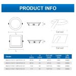 Megaman 3-Tone Downlight (Square / Round) - Image 3