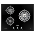 Mowe 60cm Wi-Fi Hob with 3 Burners Glass