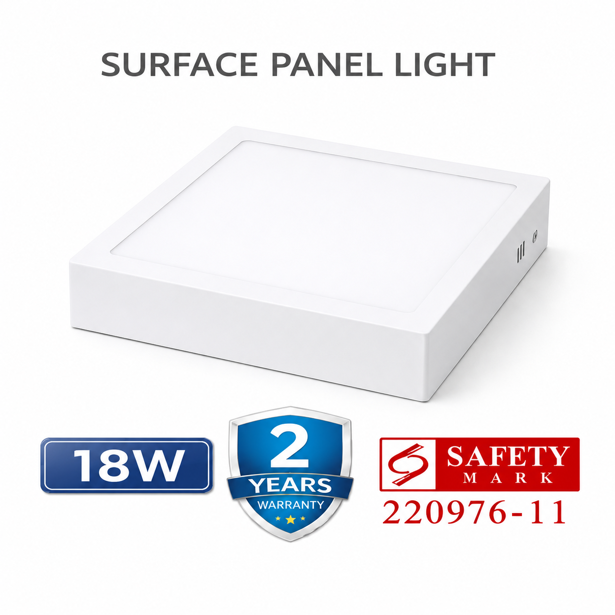 55af67e7-edea-478e-81e6-35ae6f4cf6ce LED Surface Panel Light | Square |18W - Image 1