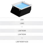 Skylight Oblique Series 300 x 300 25W - Image 3