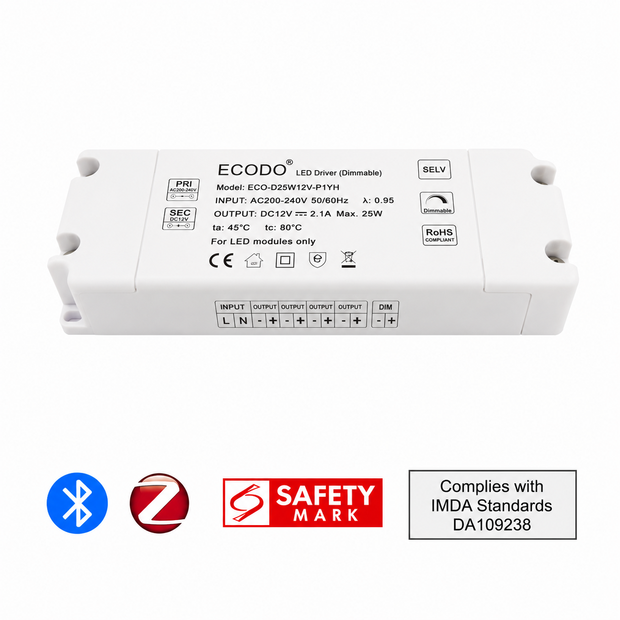 934665b6-bc72-43b5-a127-d124b8ee5c28 ECODO Zigbee Smart LED Driver (24W-36W) - Image 1