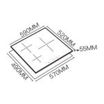Mowe Wi-Fi Induction Hob with 3 Zones Glass - Image 2