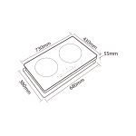 Mowe Wi-Fi Induction Hob with 2 Zones Glass - Image 2