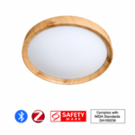 Hans Smart Wood Grain Ceiling Light 24W