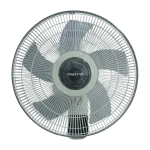 Mistral 16" DC Wall Fan with Remote Control Grey