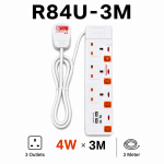 EXTENSION CORD WITH USB PORTS R84U-3M, 4WX3M