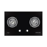 Aerogaz AZ-283F - 79cm Tempered Glass Gas Hob 2 Burners