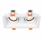 Square Recessed Downlight T2302 (White / Black)