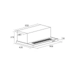 Aerogaz AZ-9800 - 90cm Slimline Hood - Image 2