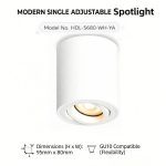 Modern single adjustable spotlight