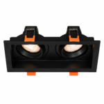 Square Recessed Downlight T2302 (White / Black) - Image 2