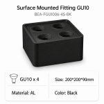 Surface Mounted Fitting GU10 Without Blub-1006-4S-WH/BK - Image 2