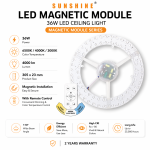Sunshine LED Magnetic Module Ceiling Light 36W (With Remote Control)