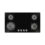 Aerogaz AZ-468F - 90cm Tempered Glass Gas Hob 4 Burners