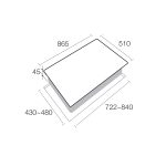 Aerogaz AZ-333F - 86cm Tempered Glass Gas Hob 3 Burners - Image 2