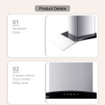 Aerogaz AZ-3389IS - 90cm Island Hood - Image 2