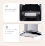 Aerogaz AZ-3389IS - 90cm Island Hood - Image 3