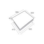 Aerogaz AZ-370SF - 58cm Stainless Steel Gas Hob 3 Burners - Image 2