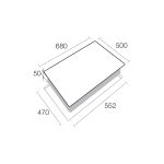 Aerogaz AZ-373SF - 68cm Stainless Steel Gas Hob 3 Burners - Image 2