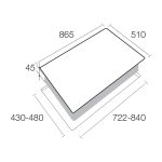 Aerogaz AZ-920F - 90cm Temepered Glass Hob 2 Burners - Image 2