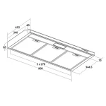 Aerogaz AZ-9900 - 90cm Slim Hood - Image 2