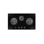 Aerogaz AZ-730FT - 70cm Tempered Glass Hob 3 Burners