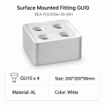 Surface Mounted Fitting GU10 Without Blub-1006-4S-WH/BK