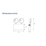 LED Twin-Flood Emergency Light 3W - Image 2