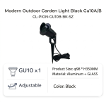 Modern Outdoor Garden Light Black Without Gu10 B - Image 2