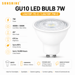 Sunshine GU10 LED Bulb 7W (LGU10F-7C-C / LGU10F-7W-C)