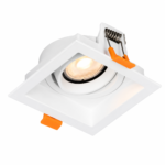 Square Recessed Downlight T2301 (White / Black)