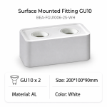 Surface Mounted Fitting GU10 Without Blub-1006-2S-WH/BK