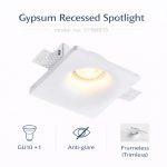 Gypsum Recessed Spotlight (Square/ Round)