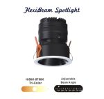 Ecodo Spotlight - FlexiBeam ( 1536-WH+BK ) 12W 3 Colour Tone - Image 2
