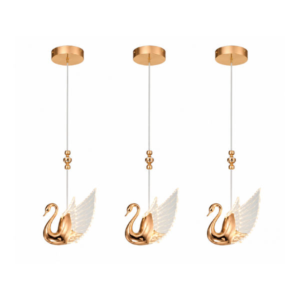 2212025 (2) Modern Swan Pendant Light - Image 1