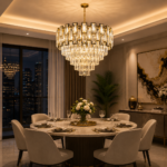 Luxury Crystal Chandelier – 18093/500 Gold Pendant Light - Image 2