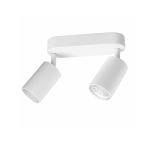 GU10 Surface Mounted Downlight Fitting – Double Head (White / Black)
