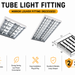 Mirror Louver Fitting (Recessed)