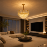 Luxury Crystal Chandelier – 18281/500 Gold Pendant Light - Image 2