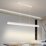 Minimalist White Linear Pendant Light - Image 2