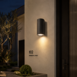 Modern Cylinder LED Wall Light – WL-PION-HL-099-2 2x5W (Black) - Image 2