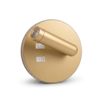 Modern Gold LED Wall Light with Halo Backlight 5W