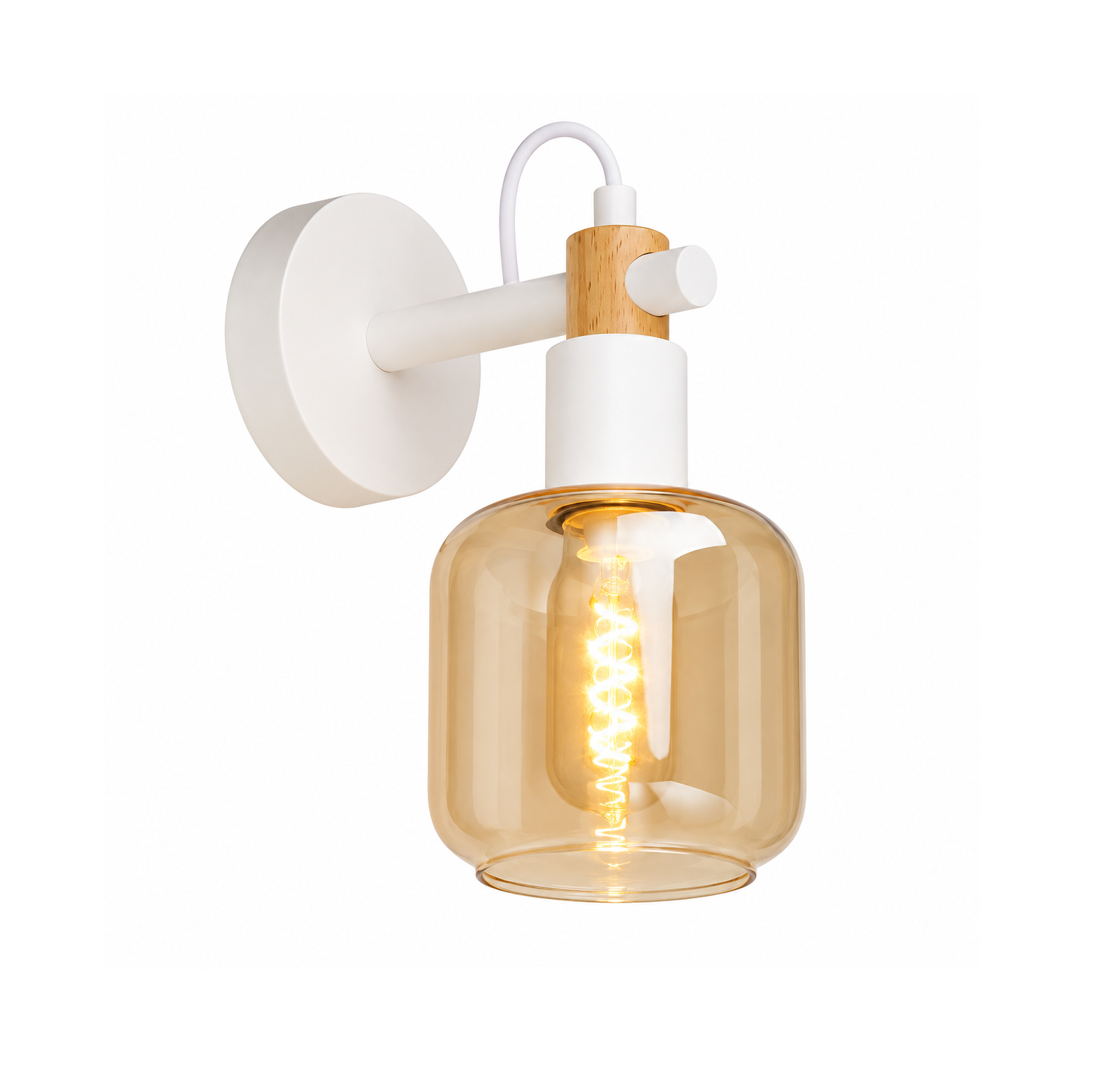 WH Pendant light LED Series – Model 74641/1W (White) - Image 1