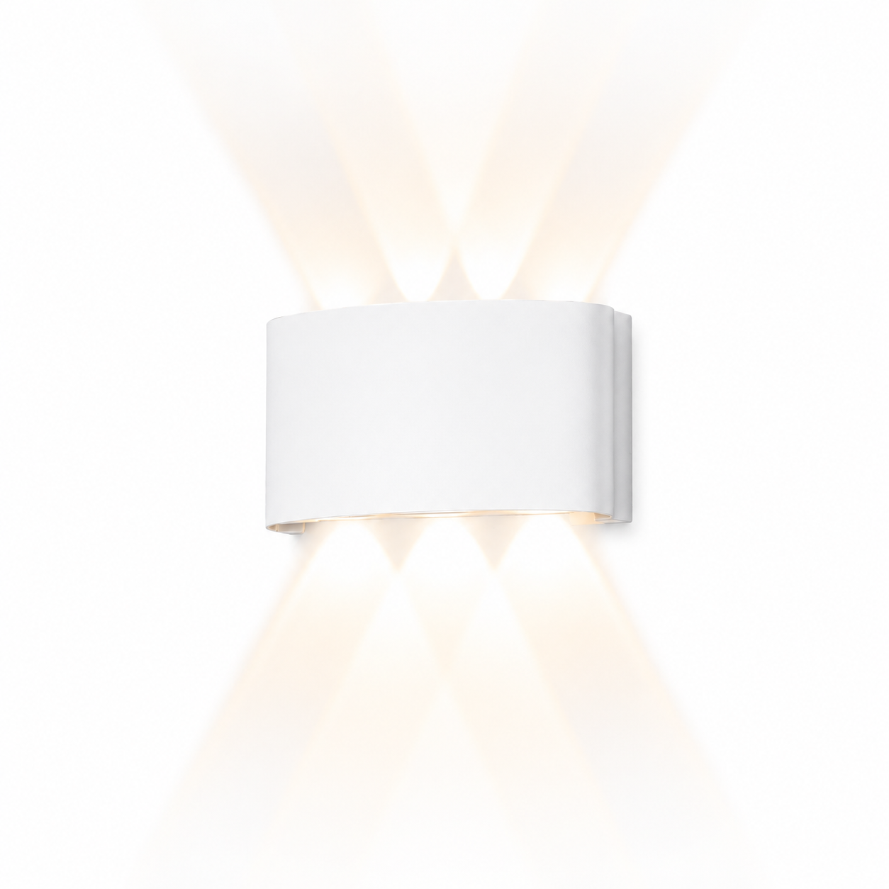 WHITE Modern Up & Down LED Wall Light – WL-PION-HL-030 6x1W (White) - Image 1